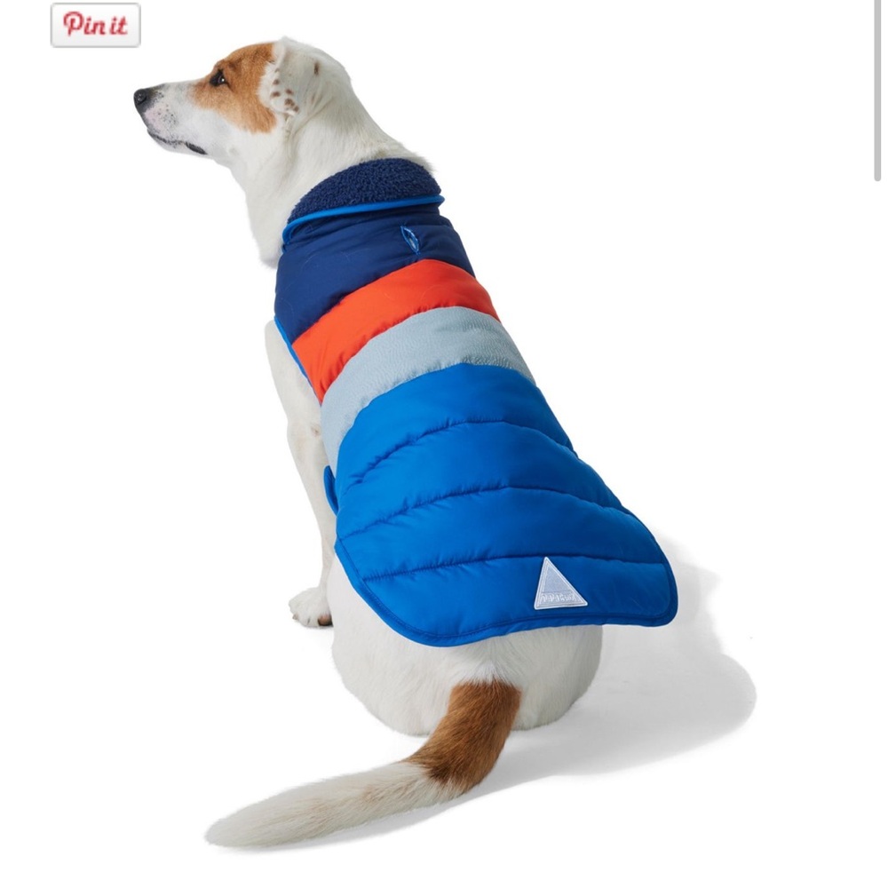 L.L. Bean Blue and Orange Dog Vest